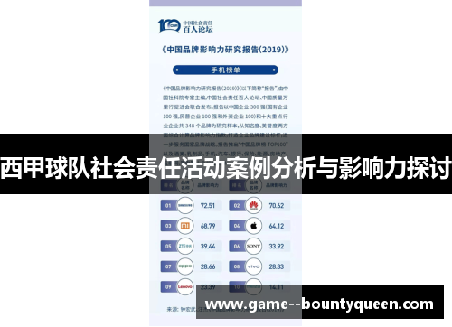 西甲球队社会责任活动案例分析与影响力探讨